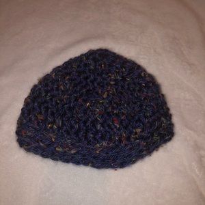 knit multi color hat, so comfy!!